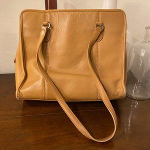 Vintage Leather Coach Tote